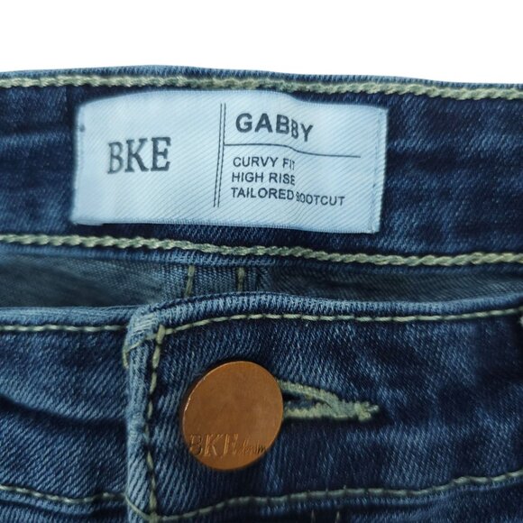 Buckle BKE Gabby Jeans High Rise Curvy Fit Bootcut 29x28.5 Stretch Dark Wash - Picture 3 of 12